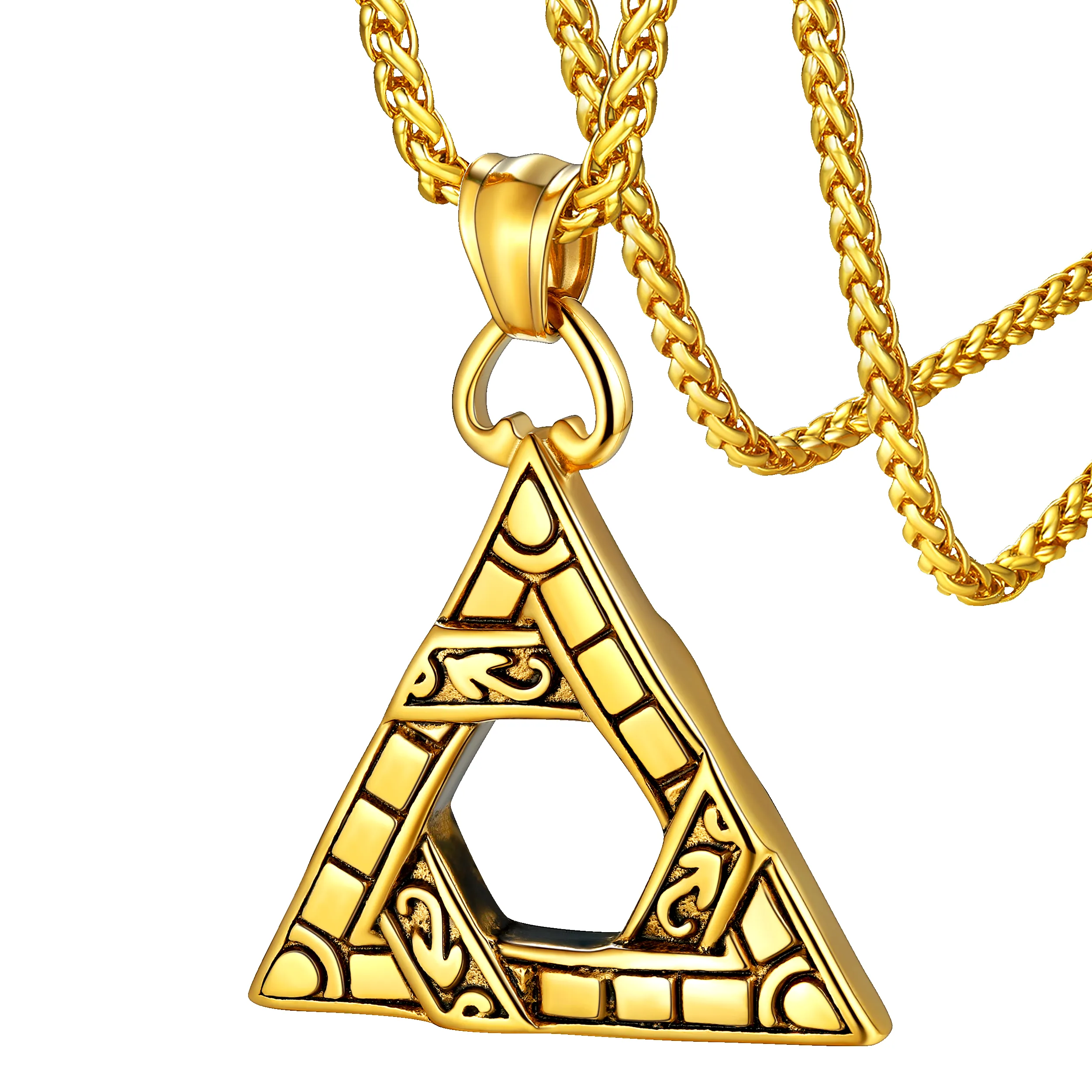 Flash Sale Gothic Triangle Necklace Pendant Necklace for Man sold by FaithHeart product image thumbnail 5