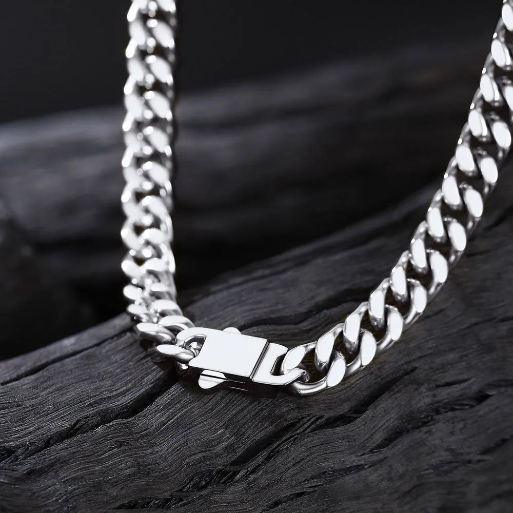 5mm Width Miami Cuban Link Chain Necklace Set for Men sold by FaithHeart product image thumbnail 5