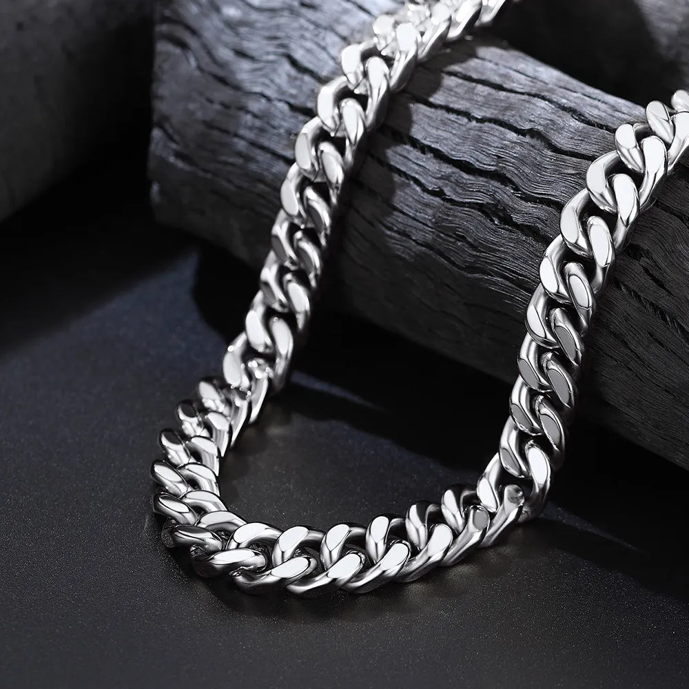 9mm Miami Cuban Link Chain Necklace Set for Men sold by FaithHeart product image thumbnail 5