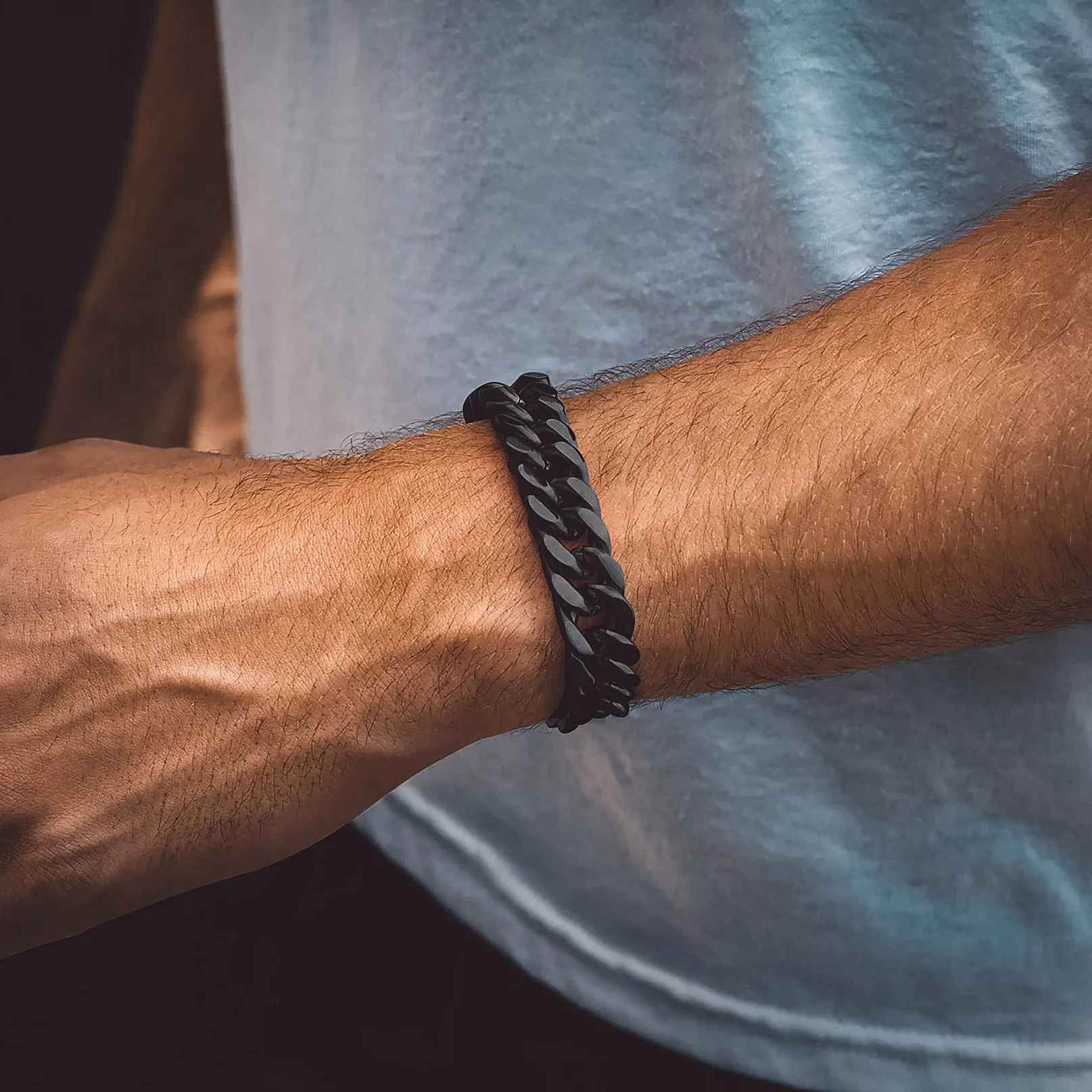 Cuban Chain Bracelet Gift for Men/Dad/Son, 8/12/17mm Width sold by FaithHeart product image thumbnail 2