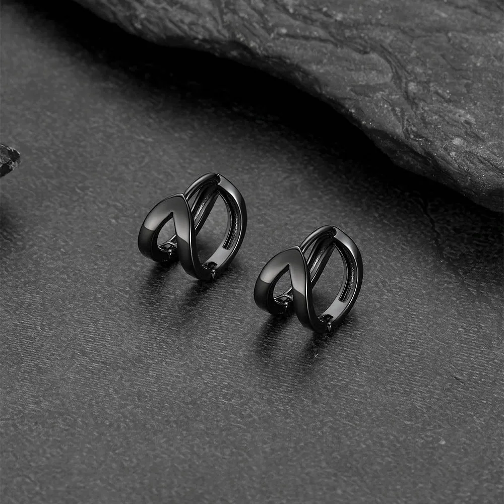 Minimalism Hoop Huggie Earrings for Men Women sold by FaithHeart product image thumbnail 5