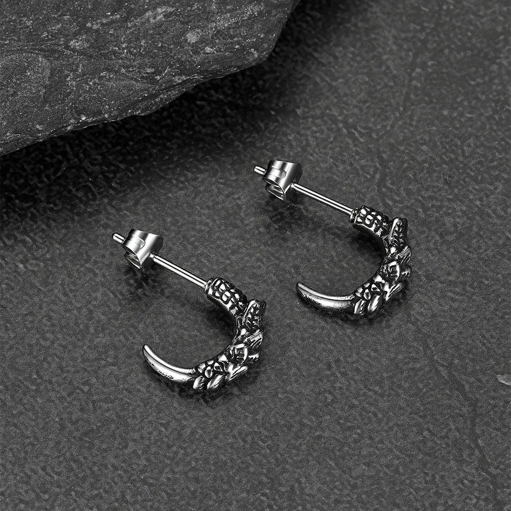 Gothic Native American Tribal Eagle Claw Earrings Animal Jewelry for Men sold by FaithHeart product image thumbnail 4