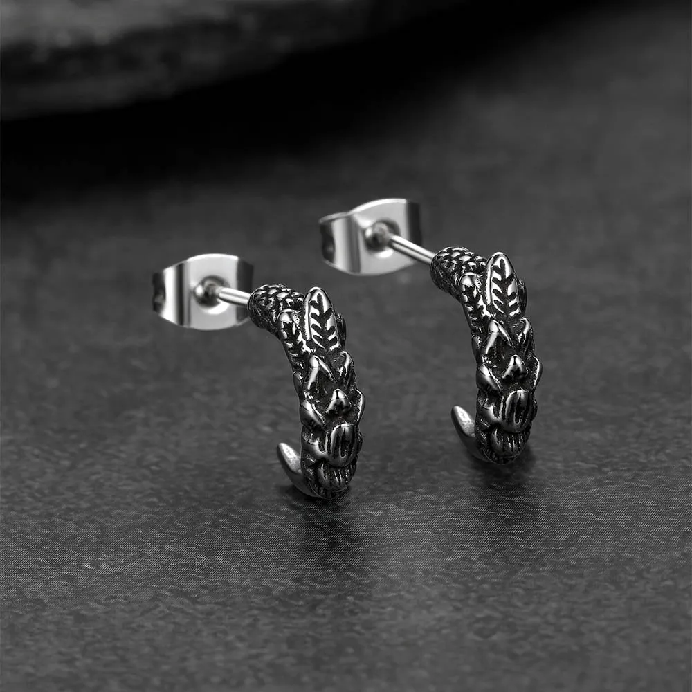 Gothic Native American Tribal Eagle Claw Earrings Animal Jewelry for Men sold by FaithHeart product image thumbnail 2