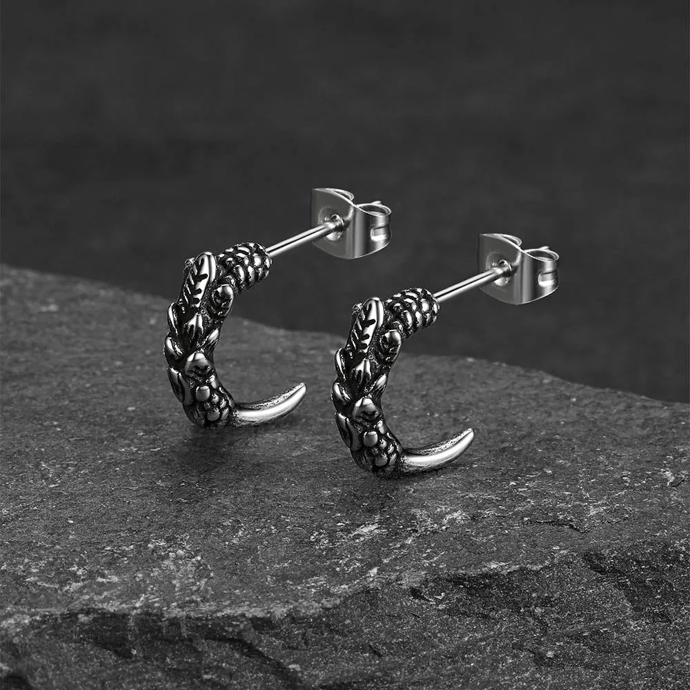 Gothic Native American Tribal Eagle Claw Earrings Animal Jewelry for Men sold by FaithHeart product image thumbnail 3