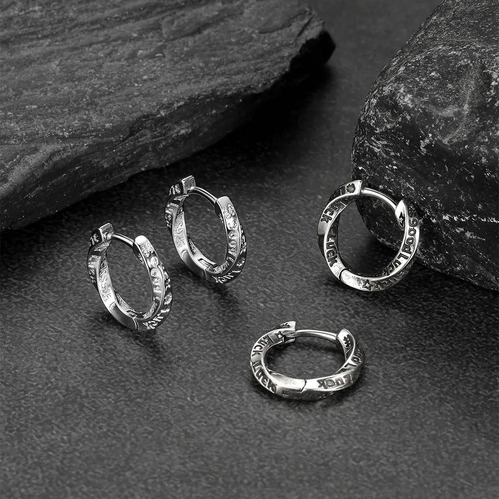 Minimalism Mobius Hoop Earrings for Men sold by FaithHeart product image thumbnail 3