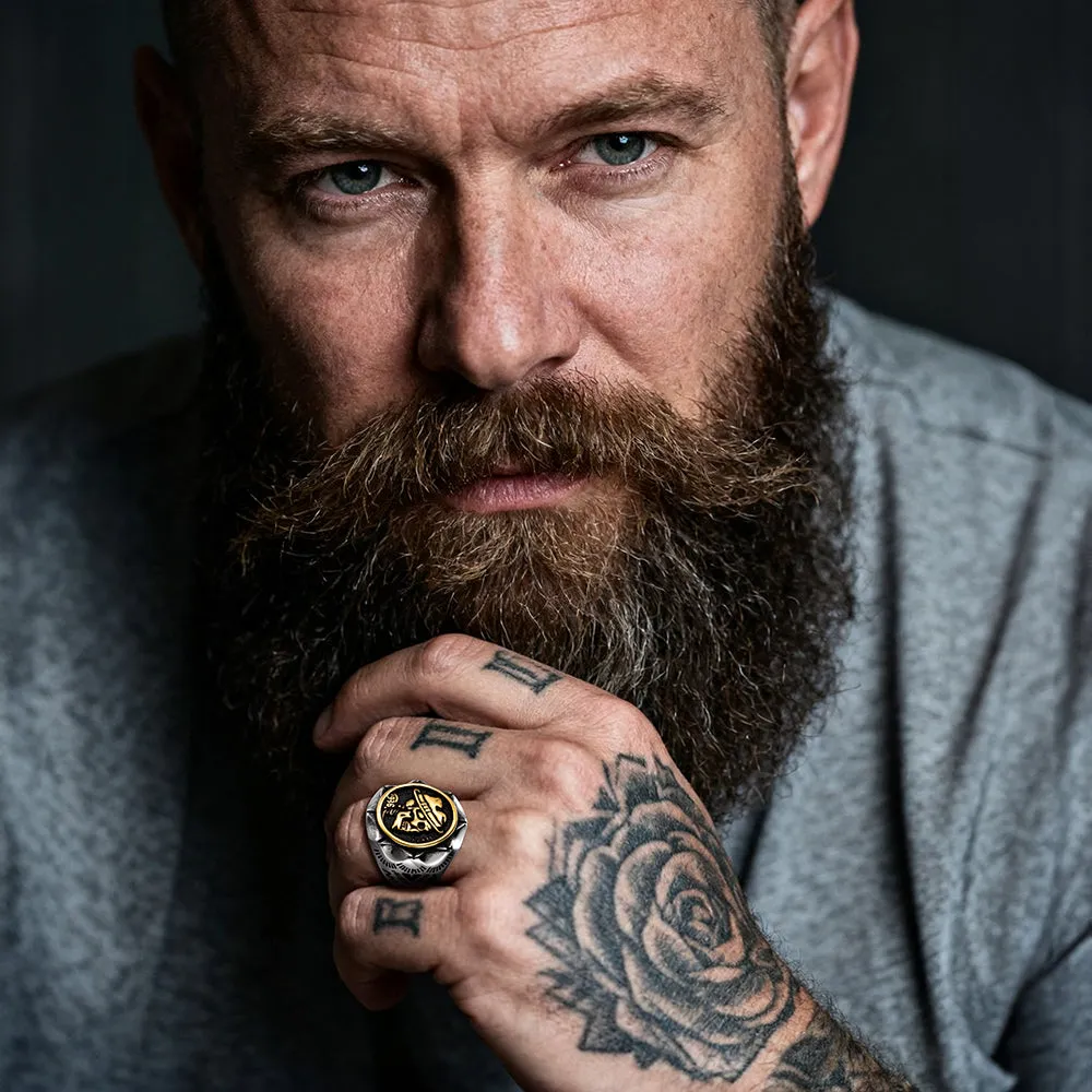 Halloween Gothic Punk Cowboy Hat Skull Ring for Men sold by FaithHeart product image thumbnail 2