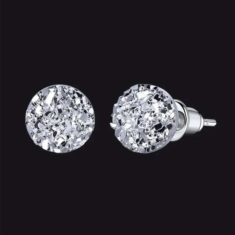 925 Sterling Silver Diamond Stud Earrings for Men Women sold by FaithHeart