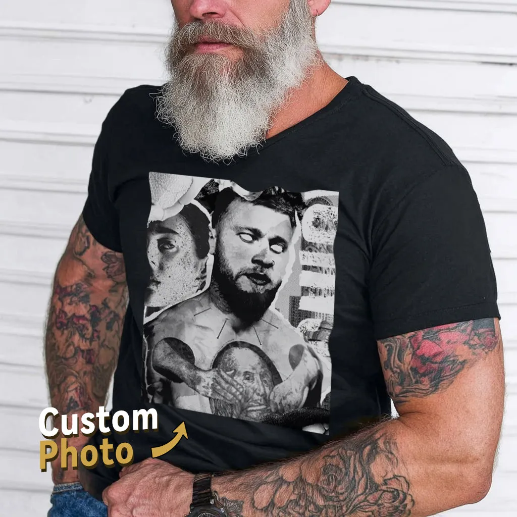 Personalized Prints Short Sleeve T-Shirt Cotton Tee for Men Women sold by FaithHeart