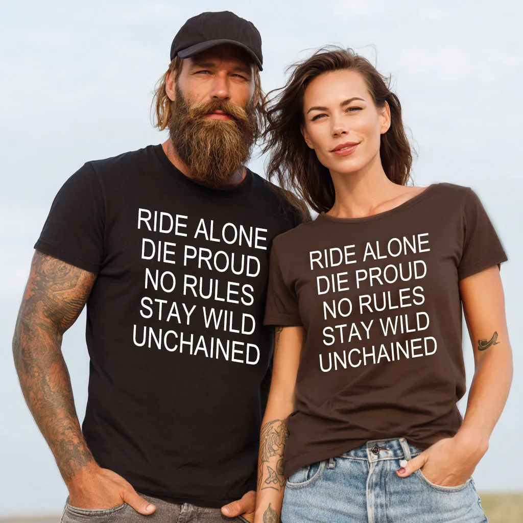 Personalized Text T-Shirt, Custom Print Cotton Tee for Men Women sold by FaithHeart product image thumbnail 2