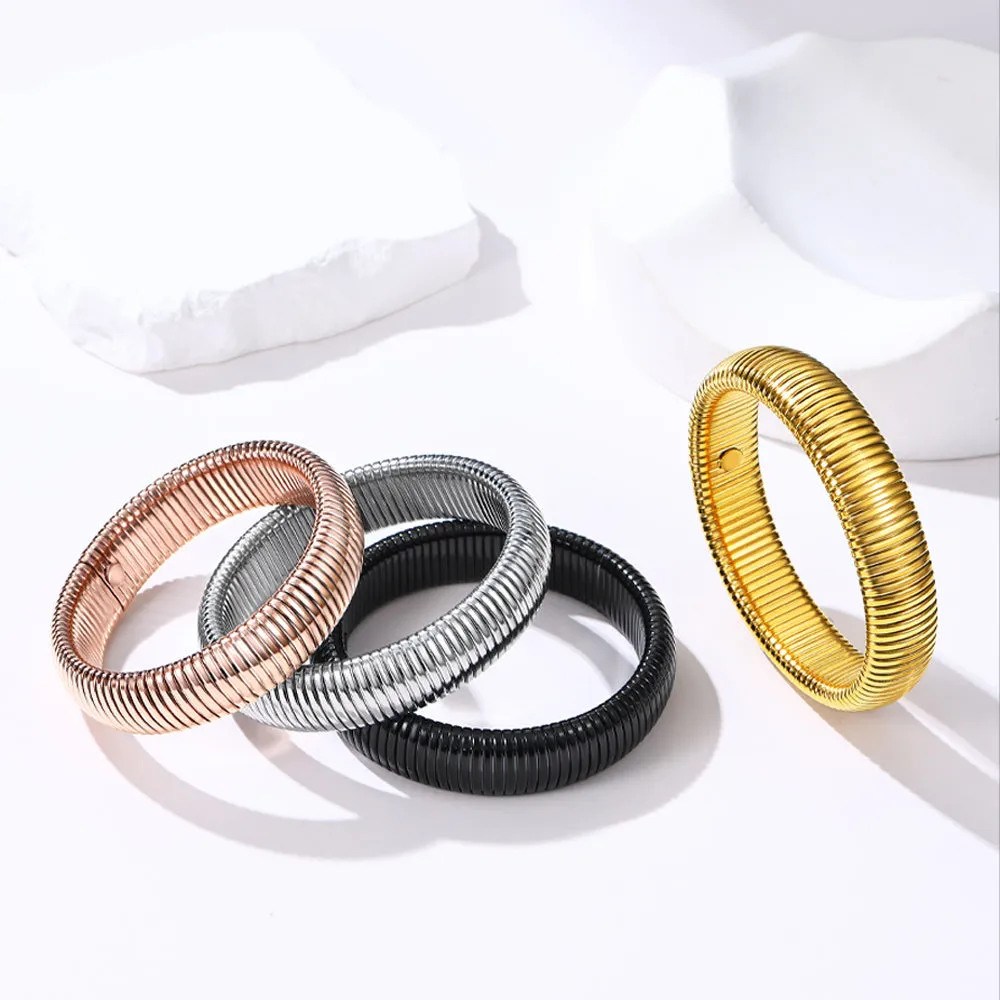 Stretch Chain Bangle Bracelet for Women Men, 10/16/20mm Width sold by FaithHeart product image thumbnail 4