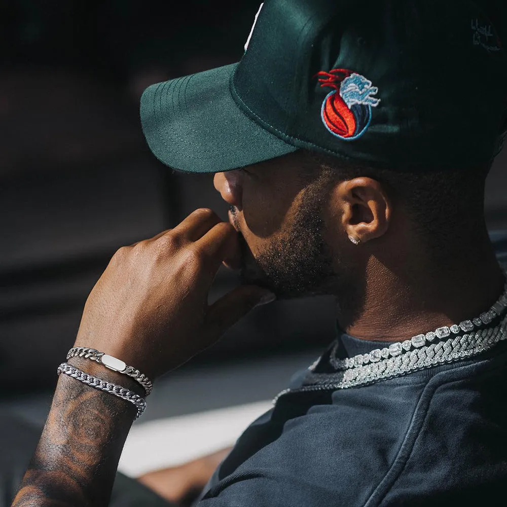 7MM Engraving Name Cuban Link Chain Bracelet for Men sold by FaithHeart product image thumbnail 2