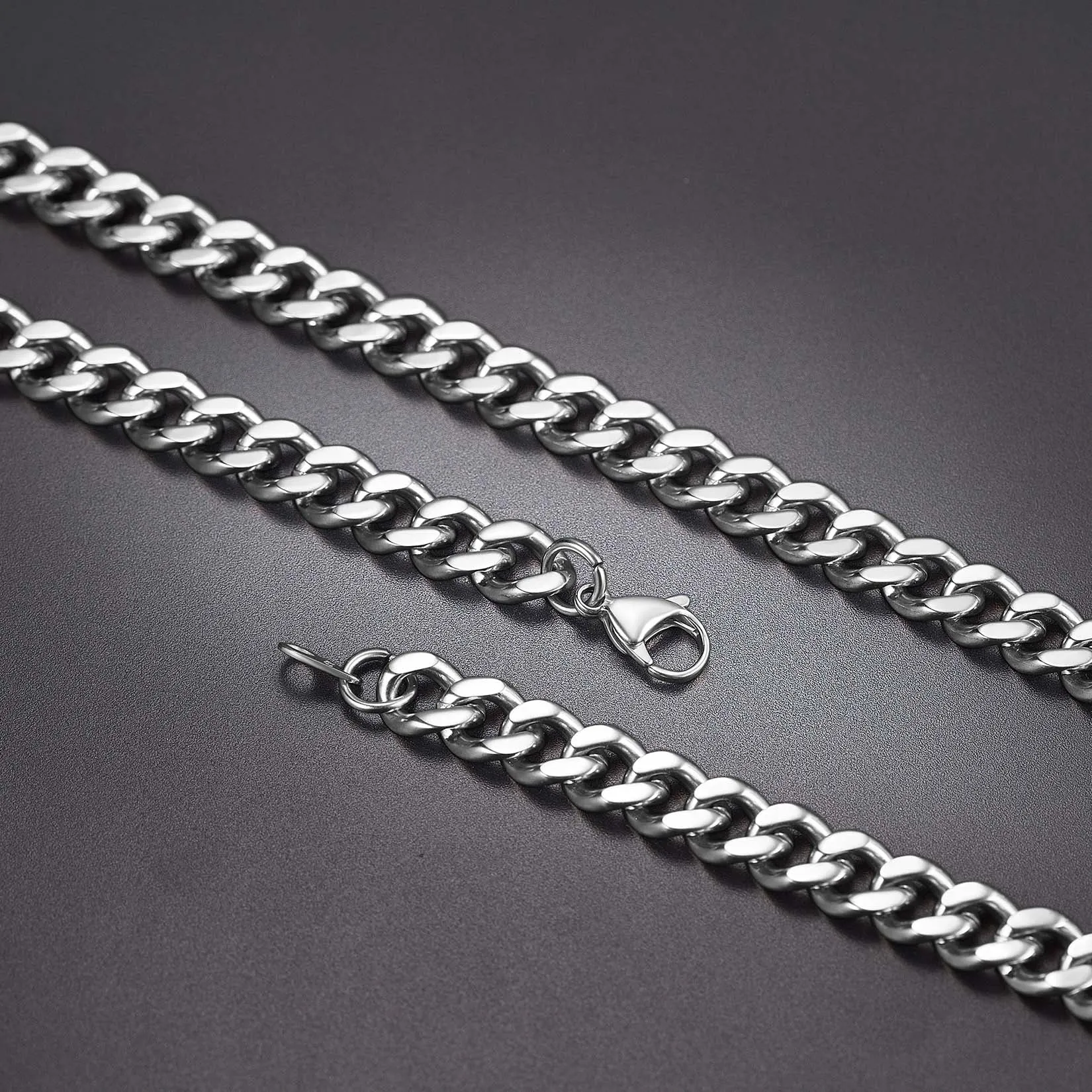 9MM Sturdy Cuban Link Chain & Bracelet Set for Men sold by FaithHeart product image thumbnail 5