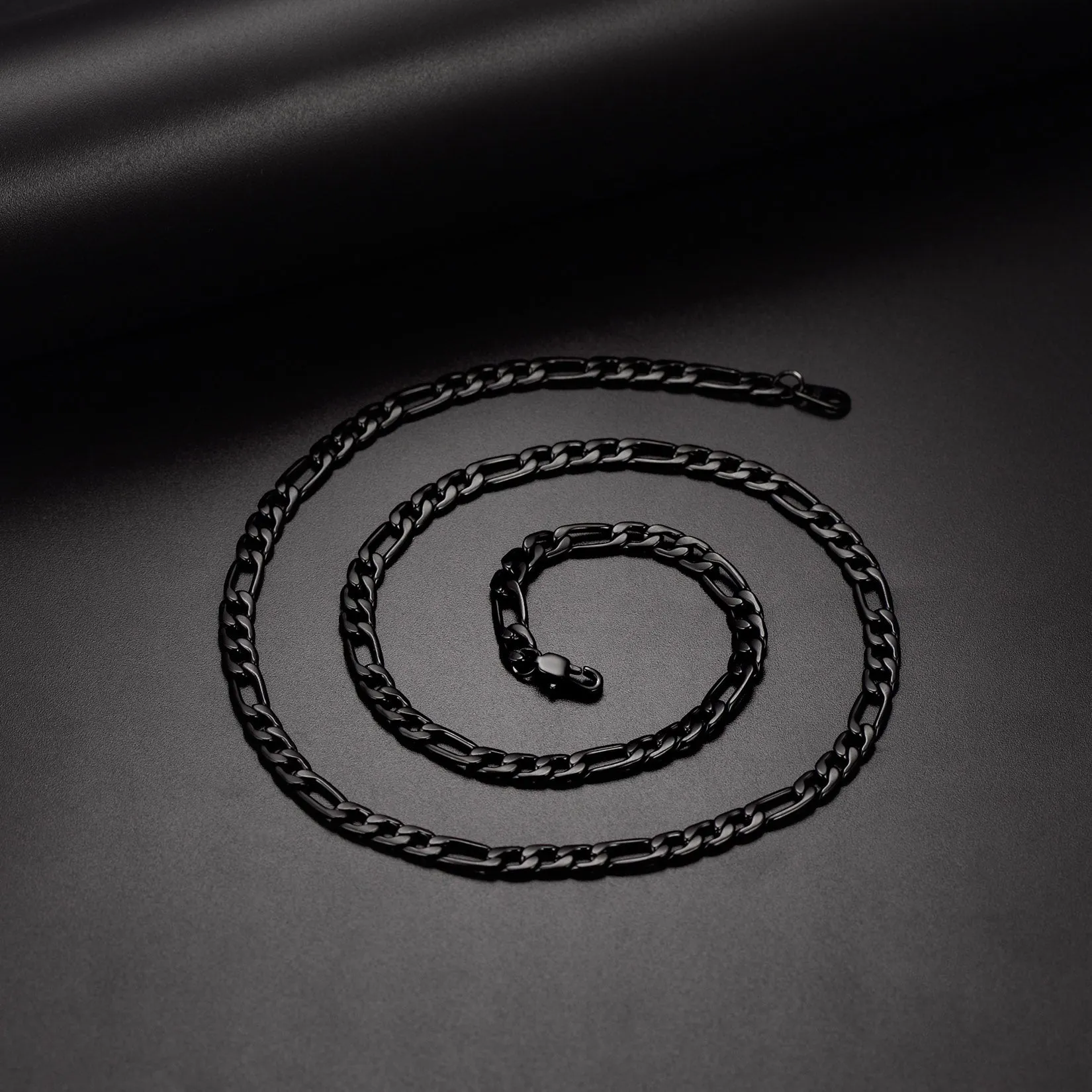 8mm Figaro Link Chain & Bracelet Bundle Set for Men sold by FaithHeart product image thumbnail 5