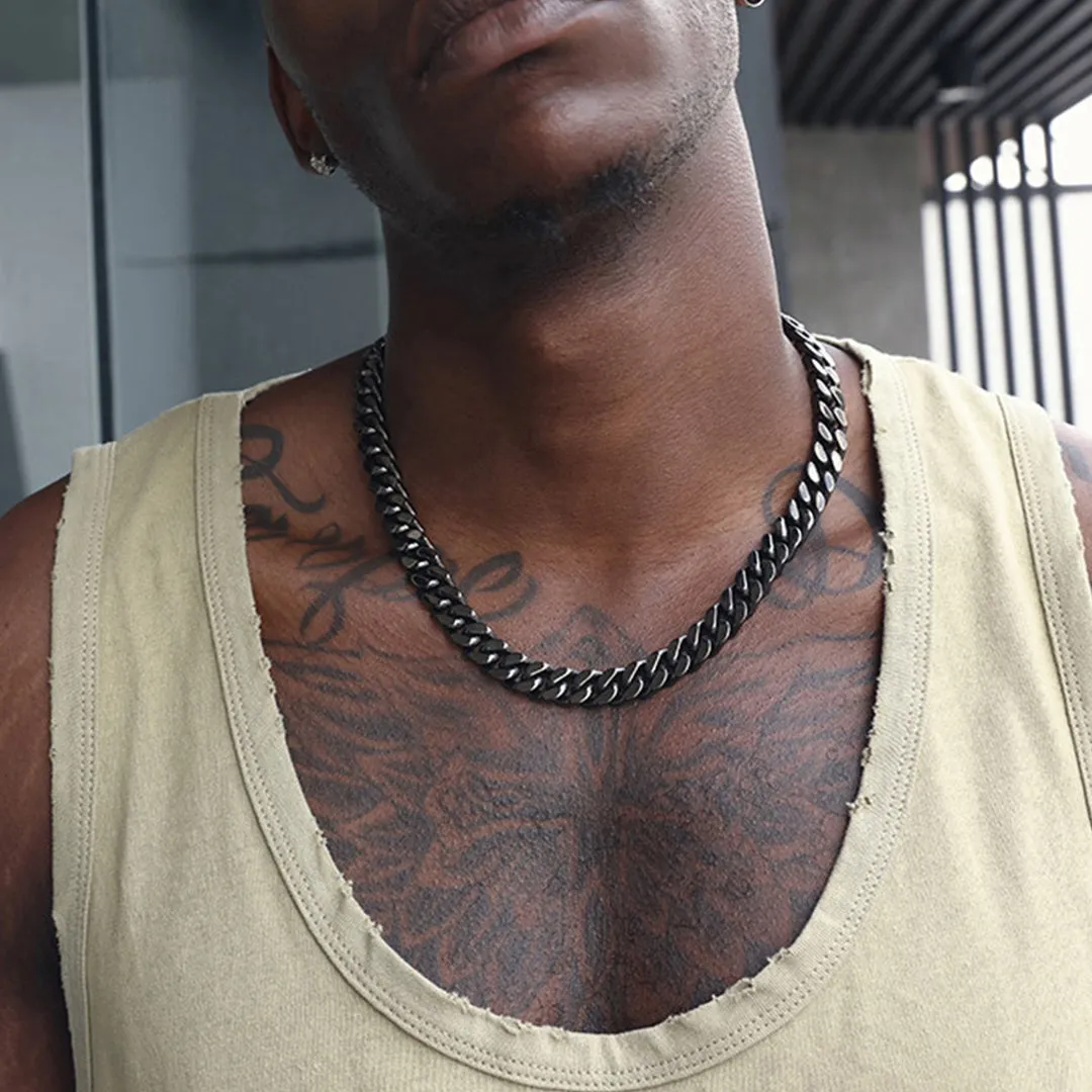 9MM Miami Cuban Chain & Bracelet Jewelry Set for Men sold by FaithHeart product image thumbnail 3