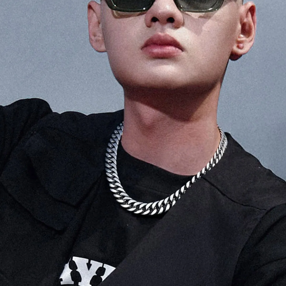 Miami Cuban Link Chain Necklace with Gift Crad for Him sold by FaithHeart product image thumbnail 3