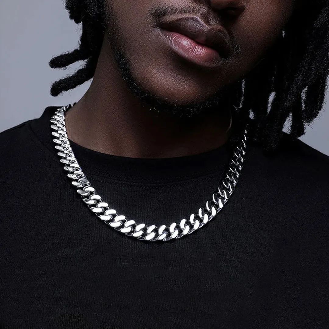 To My Man Miami Cuban Link Chain Necklace, Birthday or Anniversary Gift for Him sold by FaithHeart product image thumbnail 3