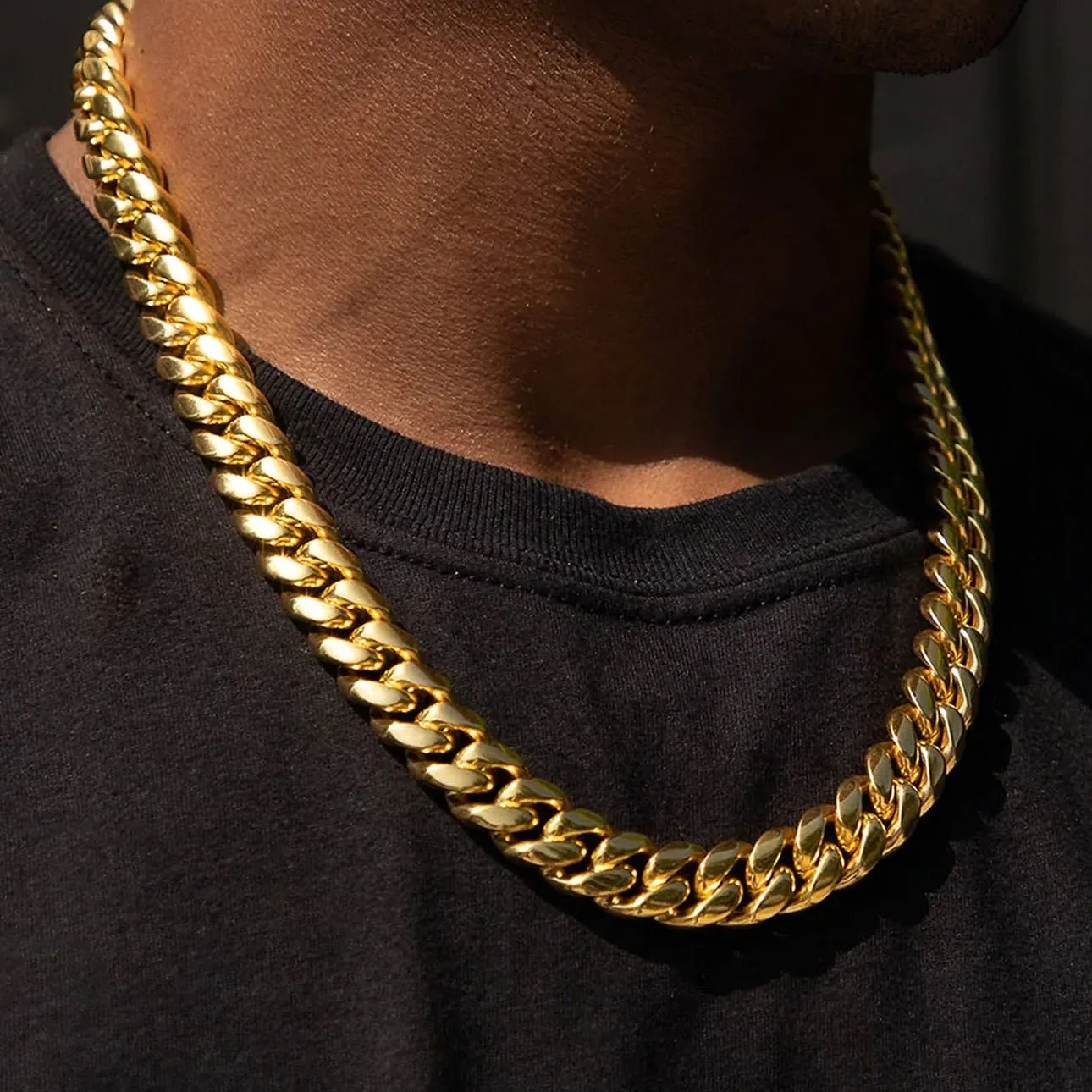 To My Man Miami Cuban Link Chain Necklace, Birthday or Anniversary Gift for Him sold by FaithHeart product image thumbnail 5
