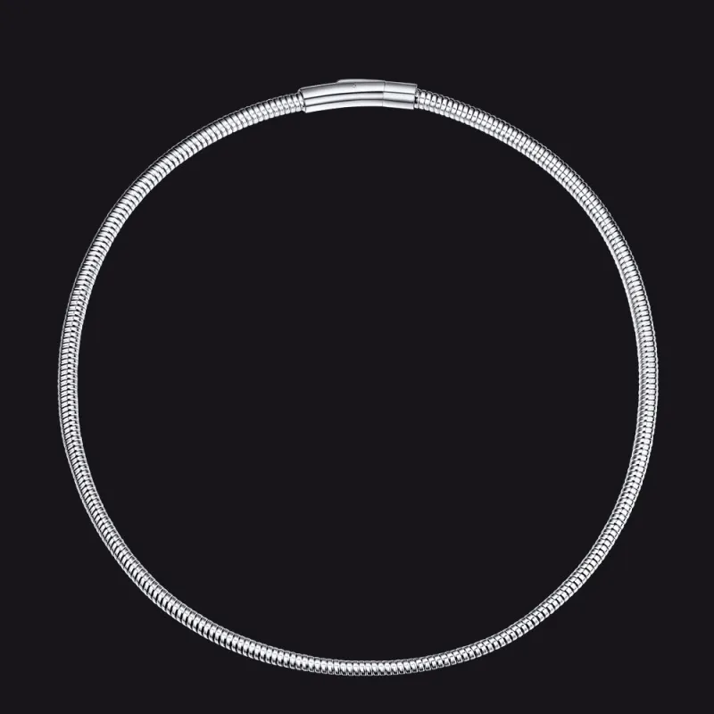 Herringbone Snake Chain Choker Necklace for Women 5mm Width sold by FaithHeart
