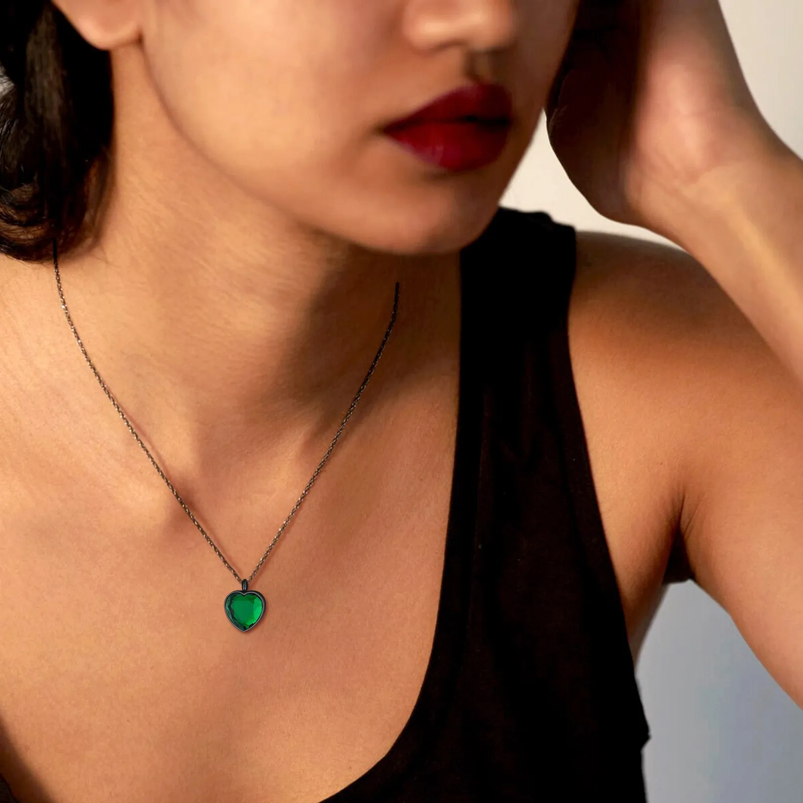 Personalized Cremation Heart Birthstone Urn Ashes Necklace for Women sold by FaithHeart product image thumbnail 2