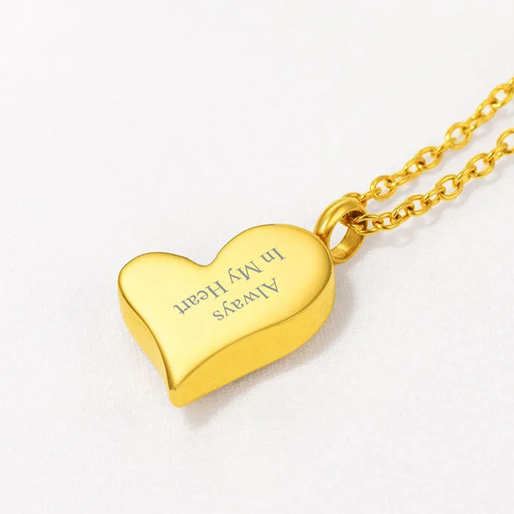 Customized Heart Urn Necklace for Ashes Memorial Gift sold by FaithHeart product image thumbnail 5