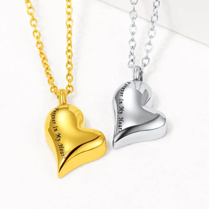 Customized Heart Urn Necklace for Ashes Memorial Gift sold by FaithHeart product image thumbnail 3