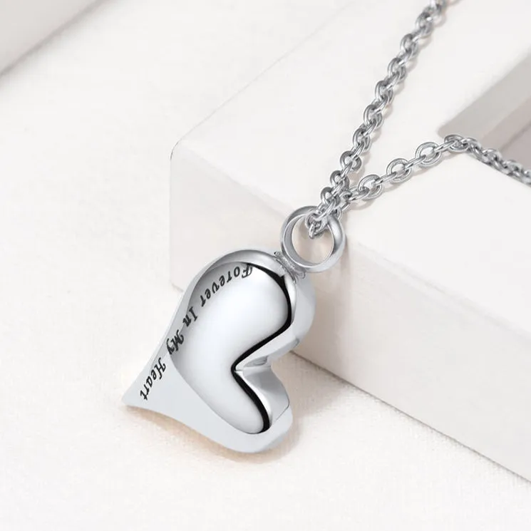 Customized Heart Urn Necklace for Ashes Memorial Gift sold by FaithHeart product image thumbnail 4