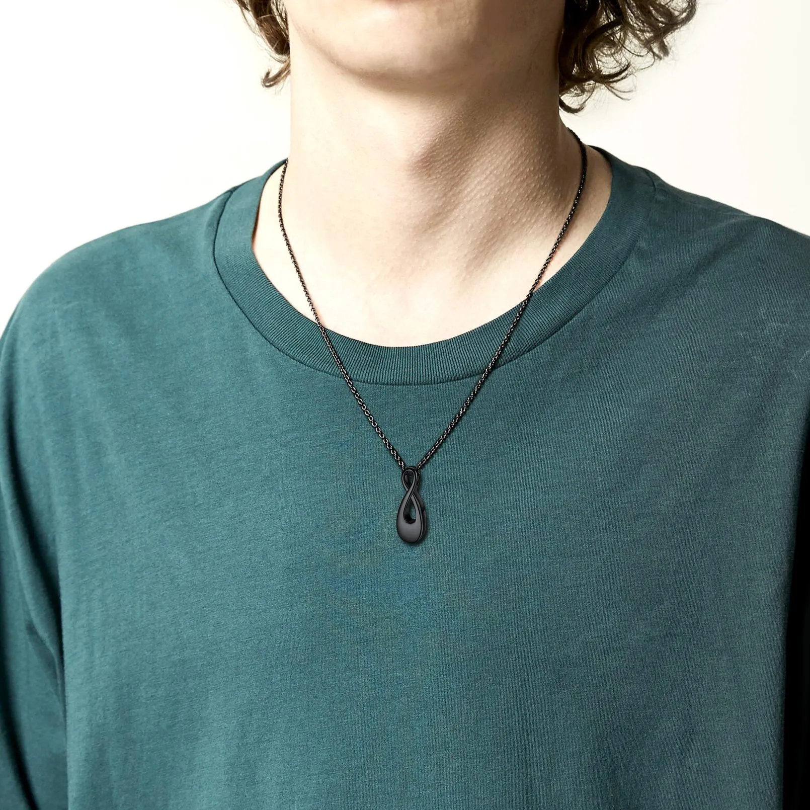 Customized Infinity Urn Necklace Cremation Jewelry for Ashes sold by FaithHeart product image thumbnail 2