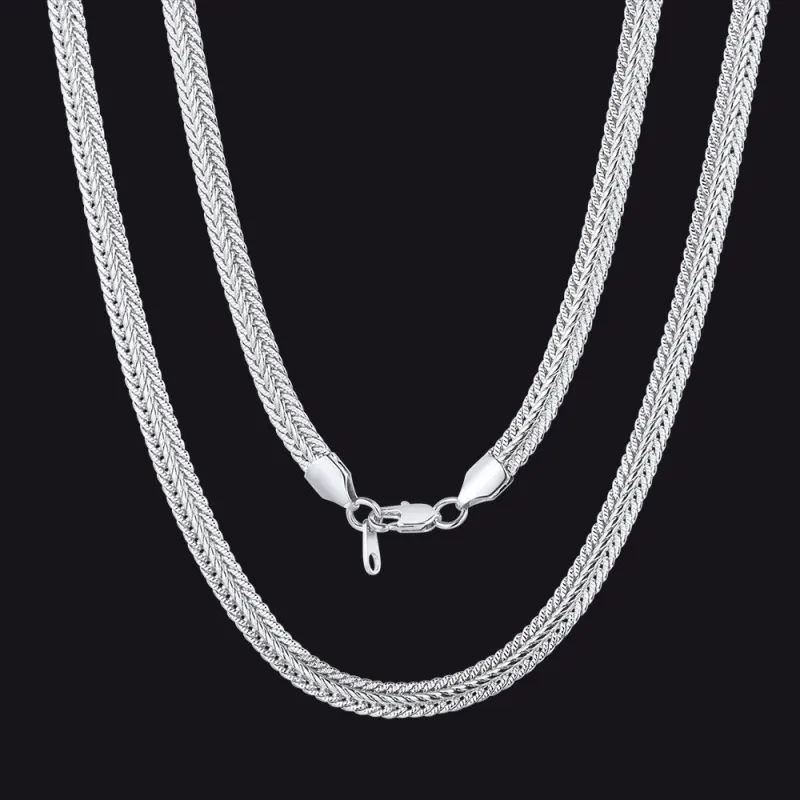 6mm Foxtail Chain Link Necklace for Men Women sold by FaithHeart