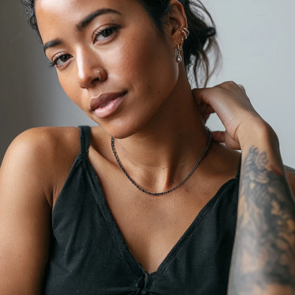 1.5MM Stainless Steel Slim Rope Chain Necklace for Men Women sold by FaithHeart product image thumbnail 3