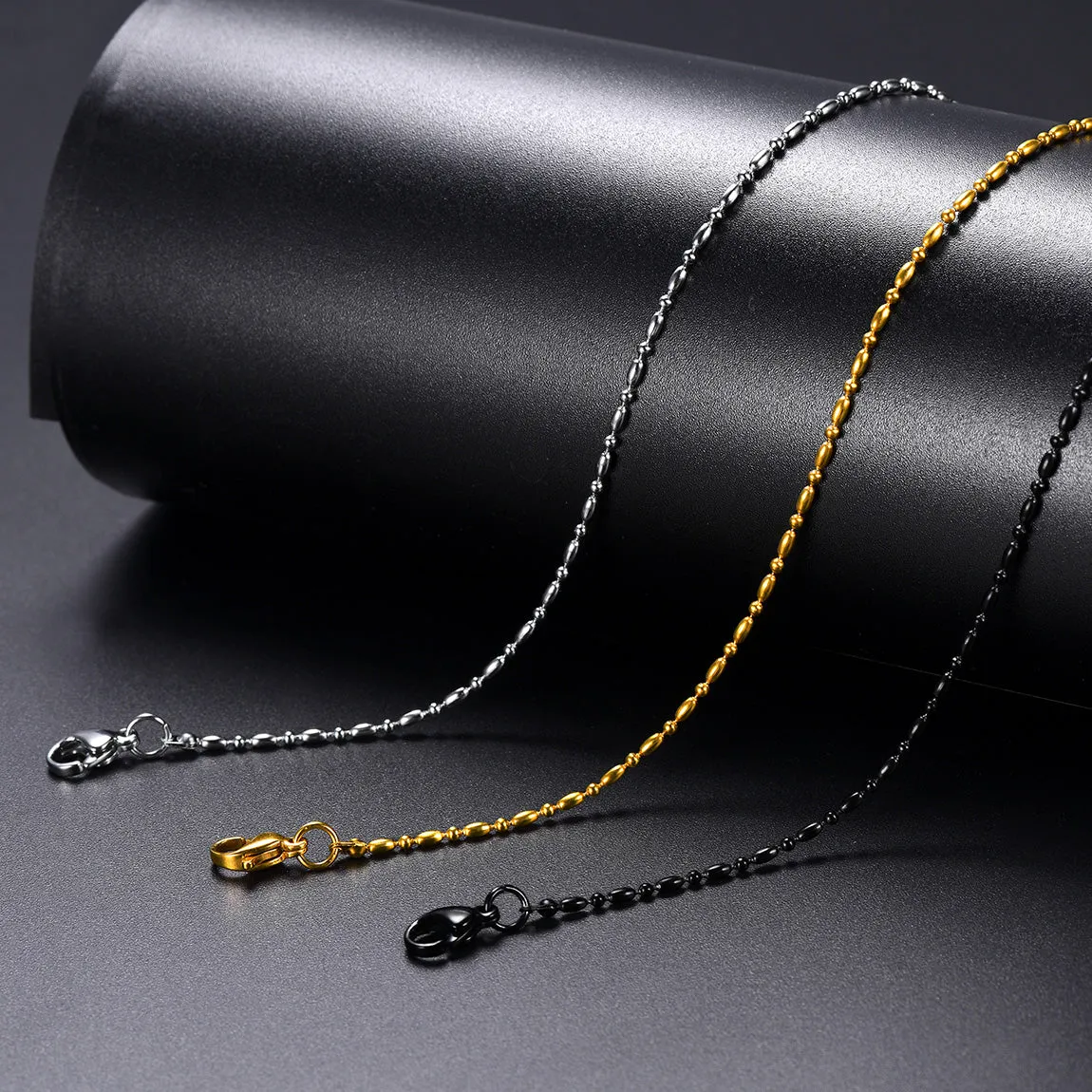1.5MM Stainless Steel Slim Rope Chain Necklace for Men Women sold by FaithHeart product image thumbnail 4