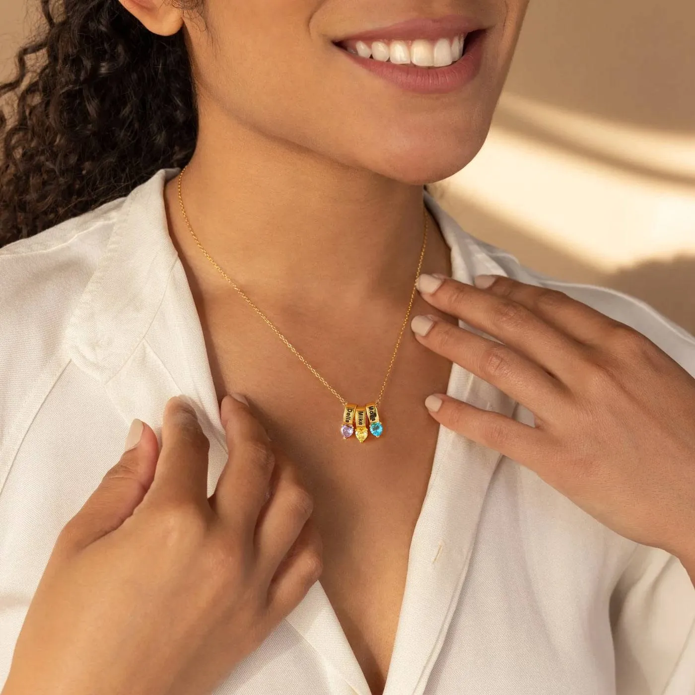 Customized Names Heart Birthstone Necklace for Women Mother sold by FaithHeart product image thumbnail 3