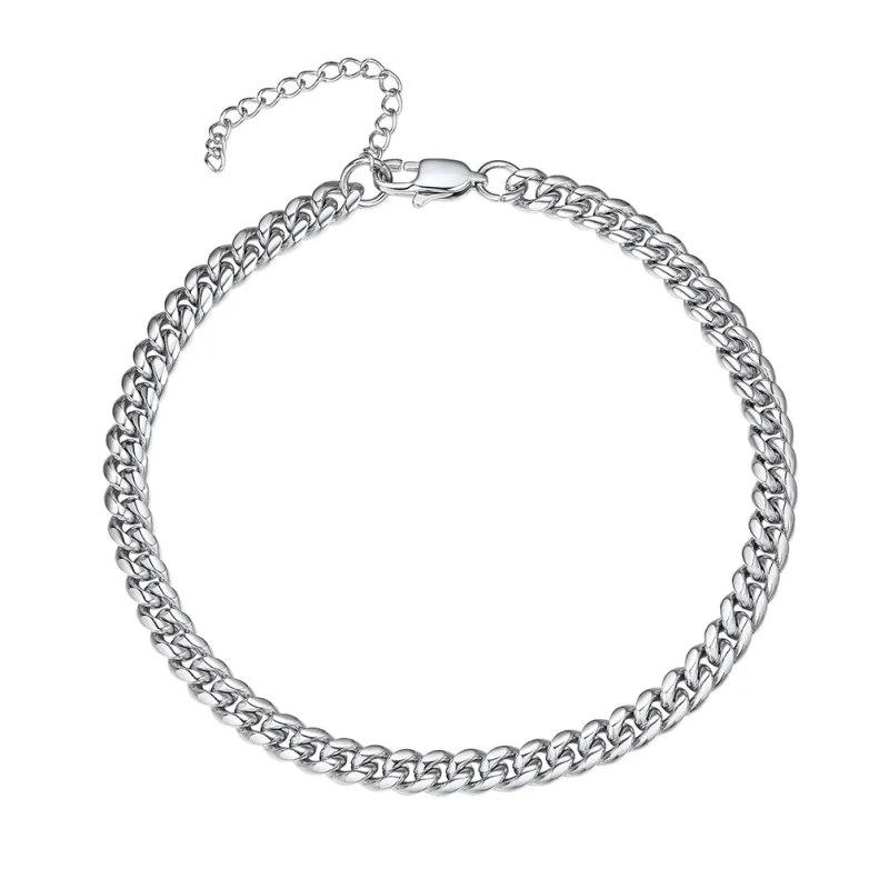 Cuban Chain Anklet Summer Beach Jewelry for Women sold by FaithHeart