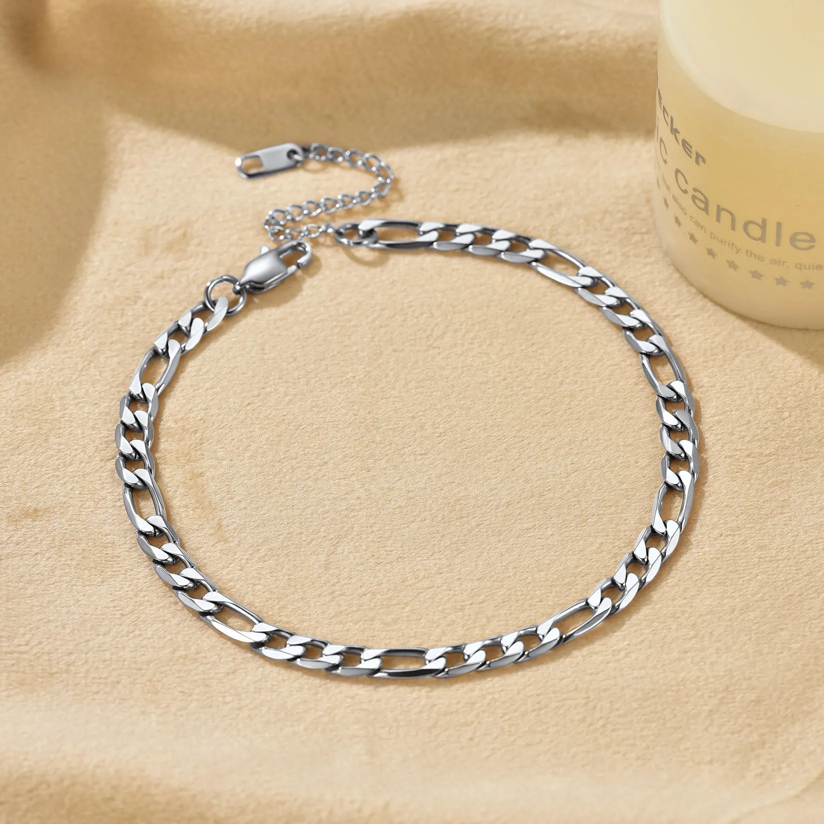 Classic Figaro Chain Anklet Summer Beach Jewelry for Women sold by FaithHeart product image thumbnail 4