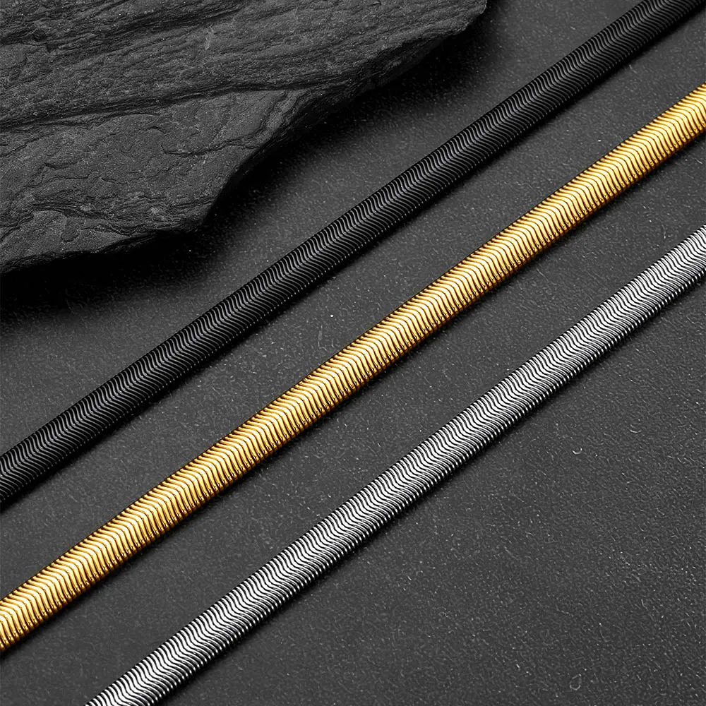 Snake Chain Link Necklace for Men Women 8MM sold by FaithHeart product image thumbnail 5