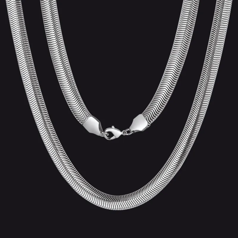 Snake Chain Link Necklace for Men Women 8MM sold by FaithHeart