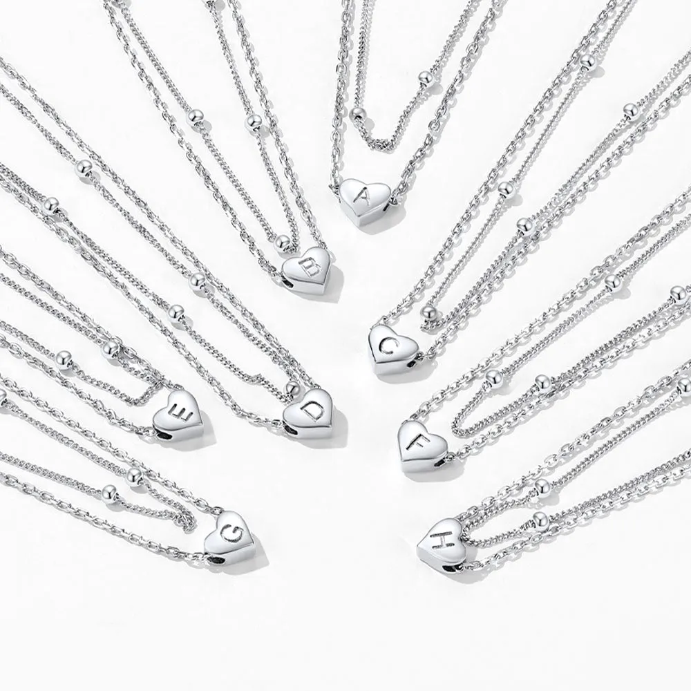 Women's A-Z Initial Sterling Silver Heart Ankle for Beach Summer sold by FaithHeart product image thumbnail 5