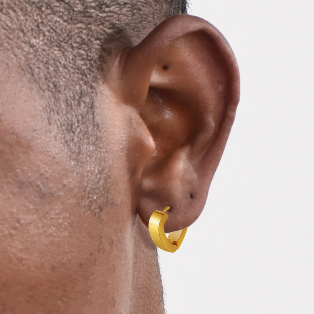 Flash Sale Small Heart Piercing Huggie Hoop Earrings Set for Men 4 Pairs sold by FaithHeart product image thumbnail 4