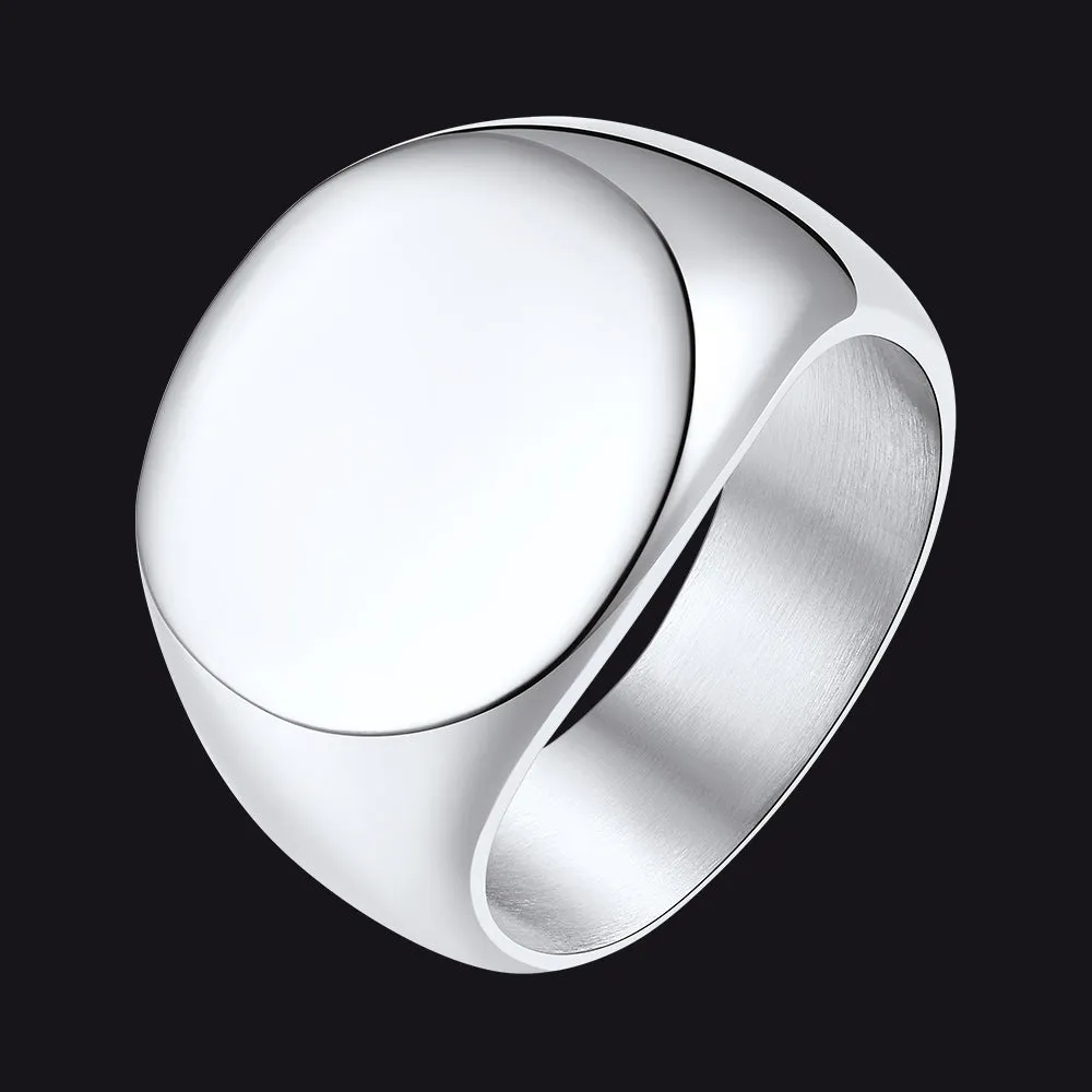 Customized Statement Signet Ring Gifts for Men sold by FaithHeart
