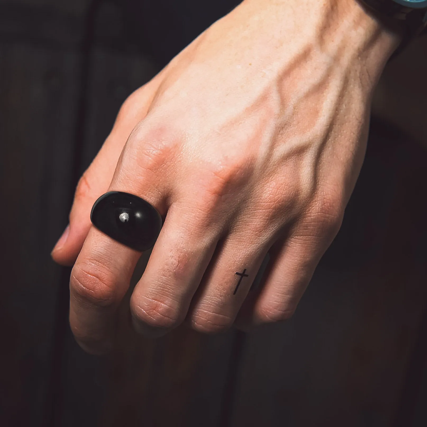 Chunky Dome Statement Ring for Men Women, 8/16/23mm Width sold by FaithHeart product image thumbnail 2