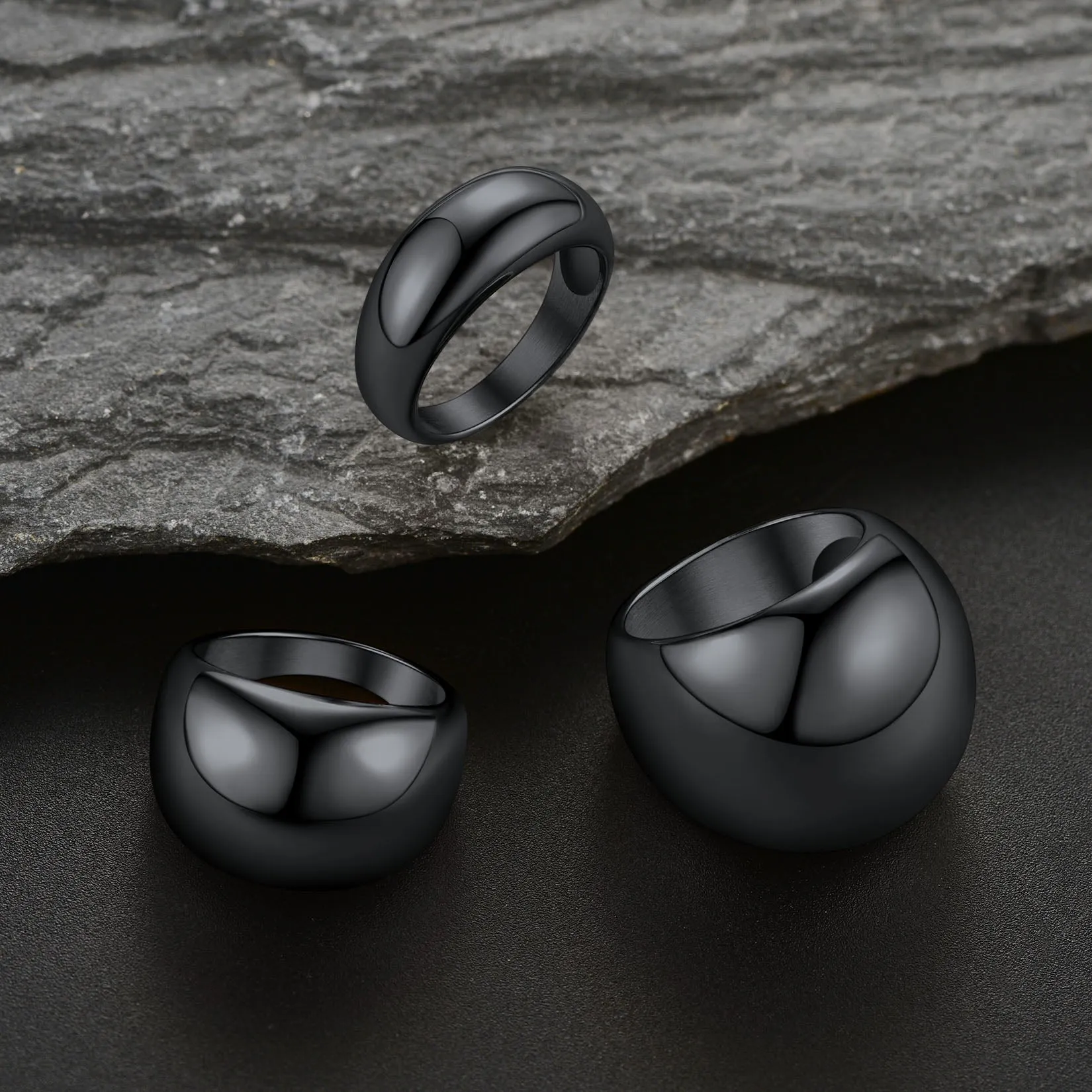 Chunky Dome Statement Ring for Men Women, 8/16/23mm Width sold by FaithHeart product image thumbnail 5