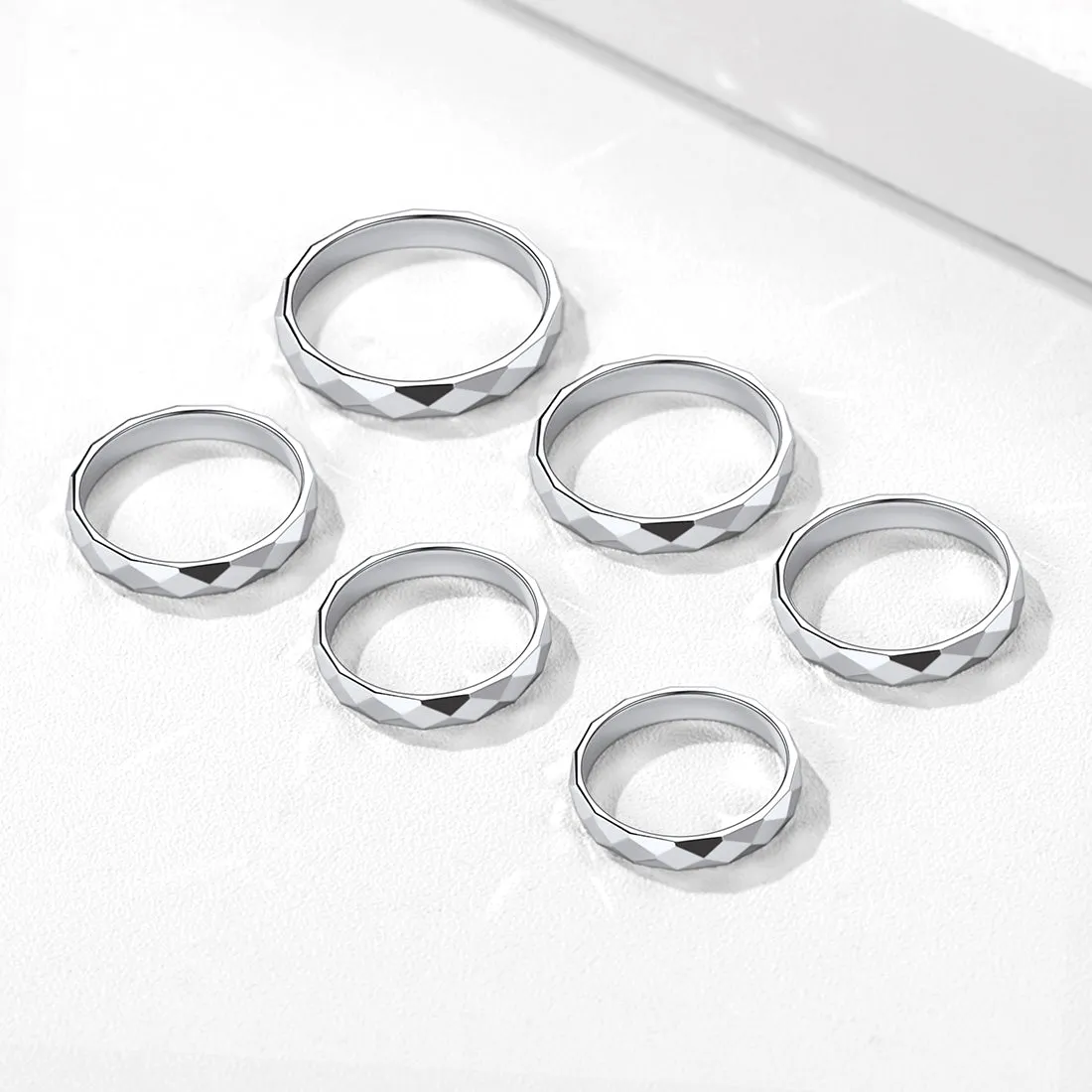 925 Sterling Silver 3mm Minimalist Band Rings for Men Women sold by FaithHeart product image thumbnail 4