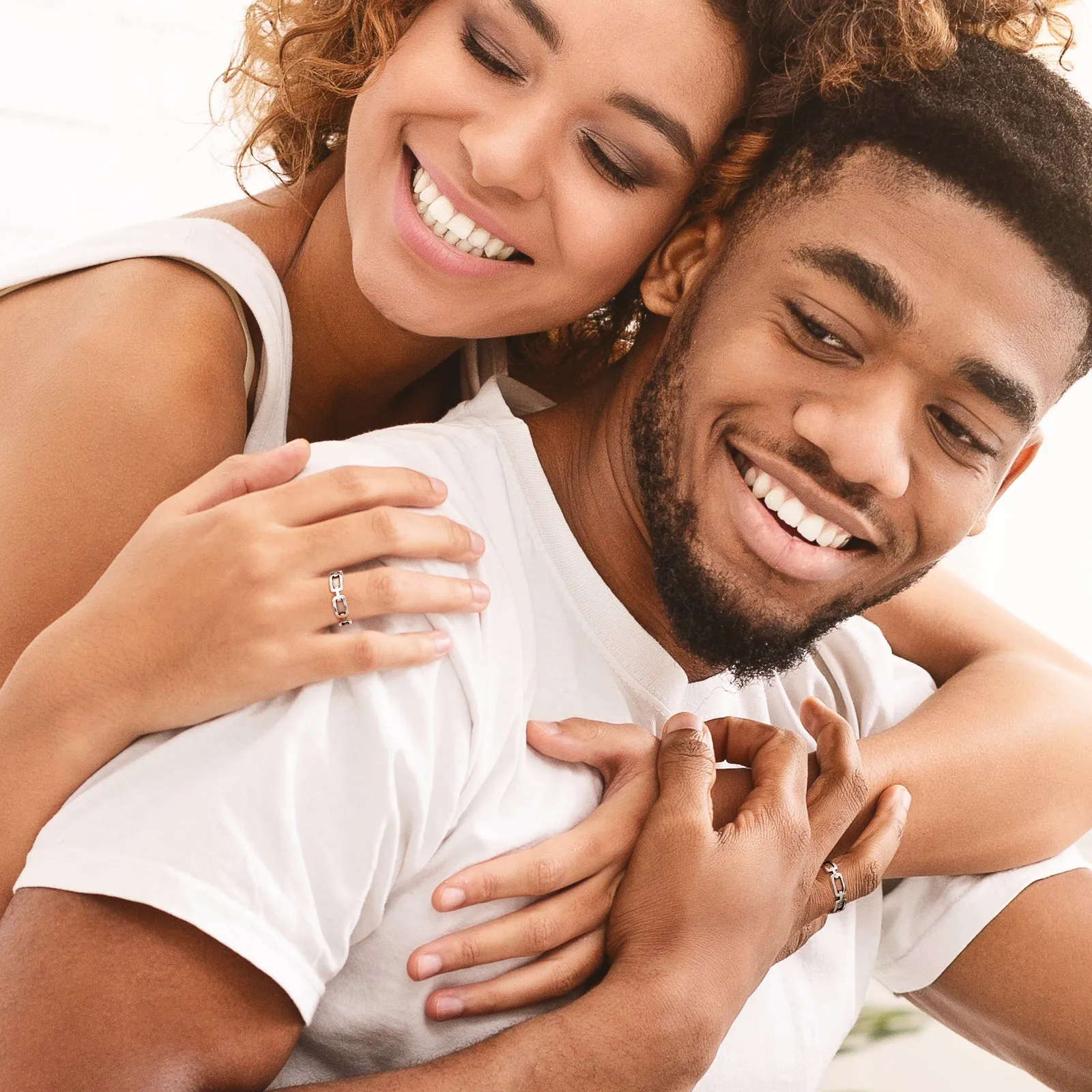 925 Sterling Silver Chain Link Rings for Women Men sold by FaithHeart product image thumbnail 3