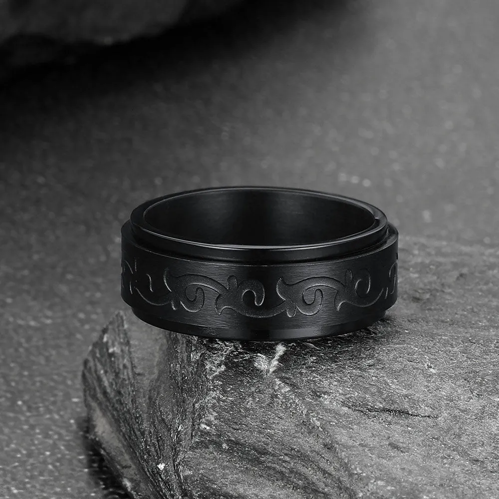 Celtic Knot Finger Spinner Band Ring for Men sold by FaithHeart product image thumbnail 5