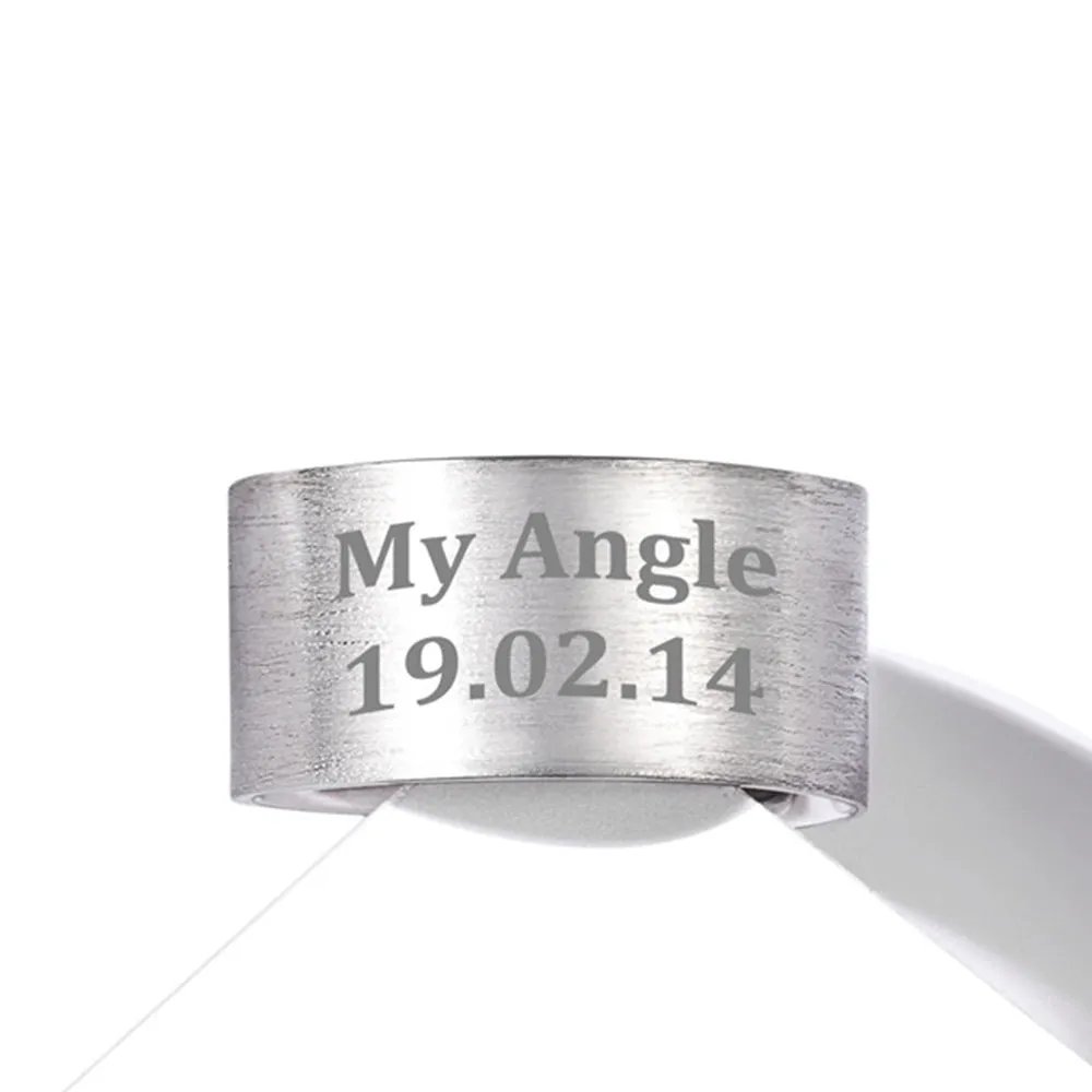 925 Sterling Silver Custom Open Band Ring for Men Women, 5/10/15mm sold by FaithHeart product image thumbnail 5