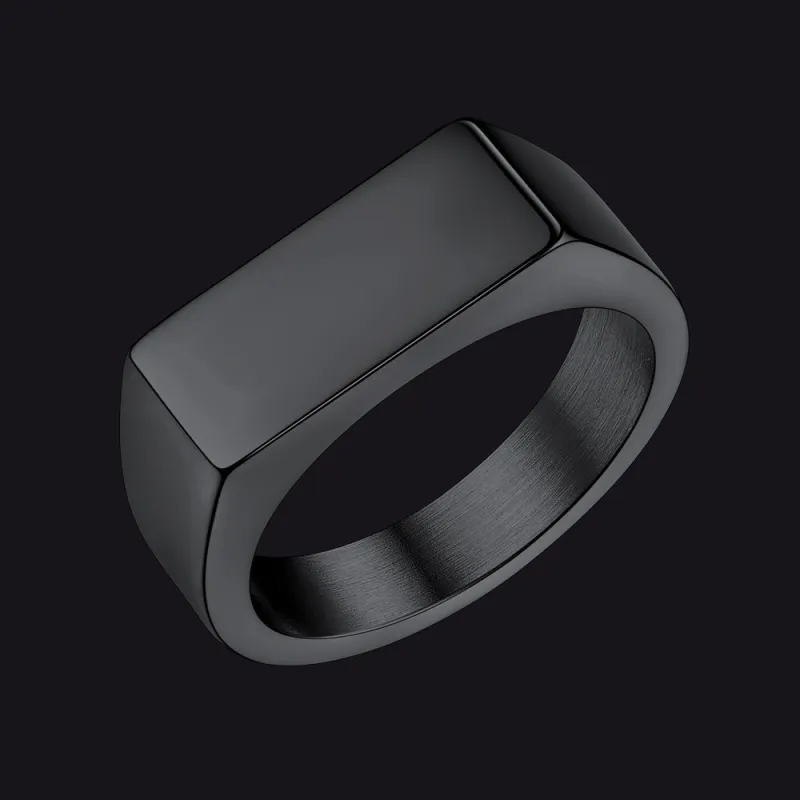 Personalized 7mm Minimalist Band Ring for Men Women sold by FaithHeart