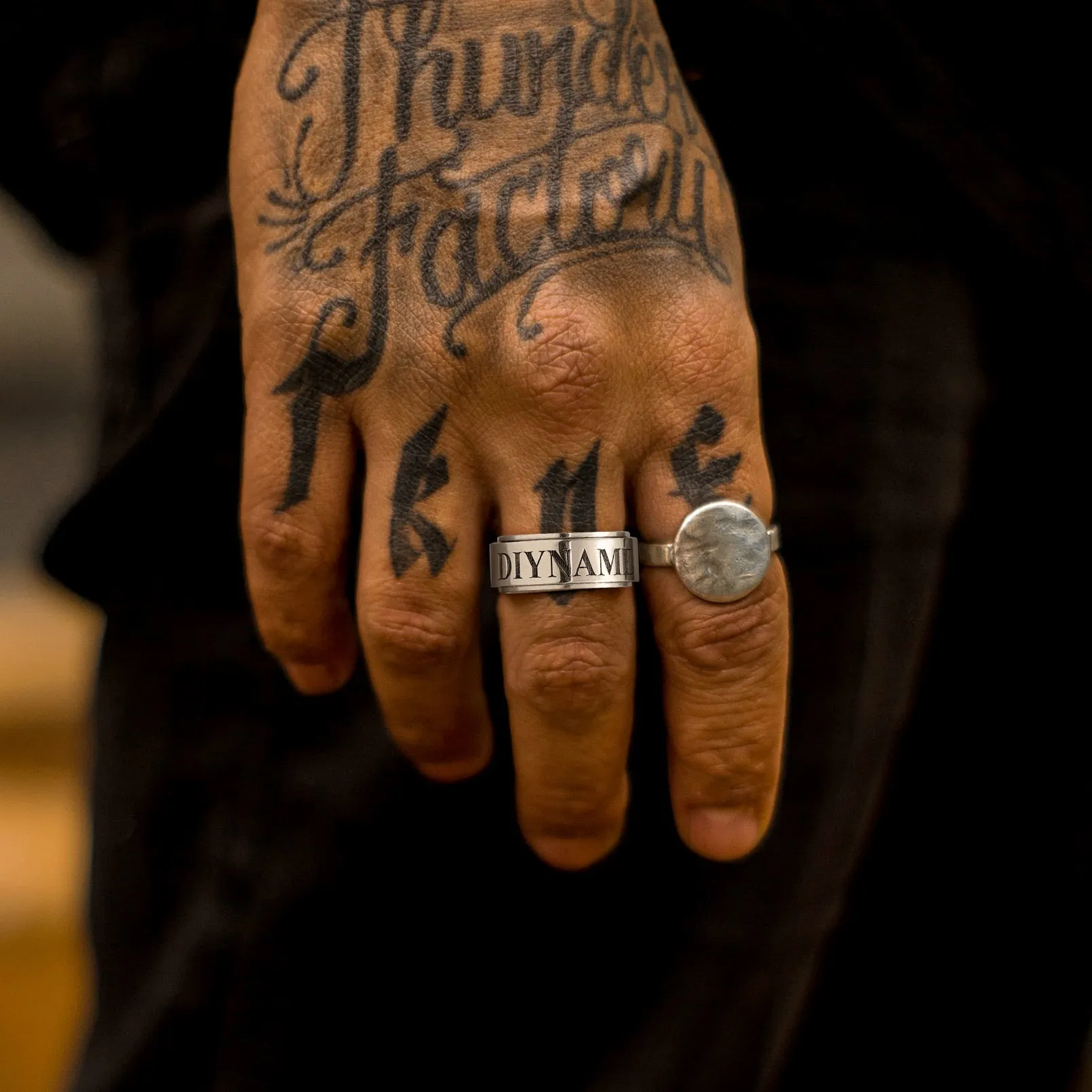 Custom Engraved Fidget Spinner Anxiety Stainless Steel Ring for Men Women sold by FaithHeart product image thumbnail 3