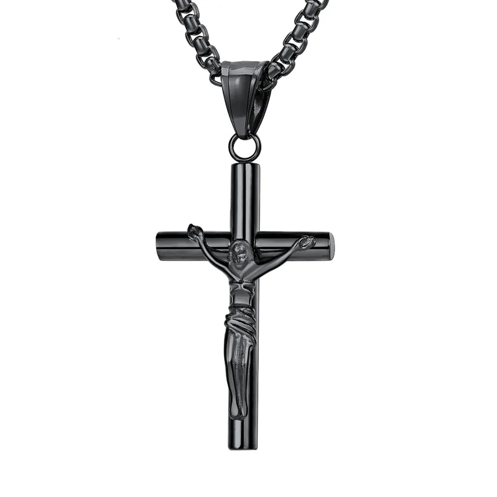 Flash Sale Christian Savior Cross Necklace for Man sold by FaithHeart product image thumbnail 4