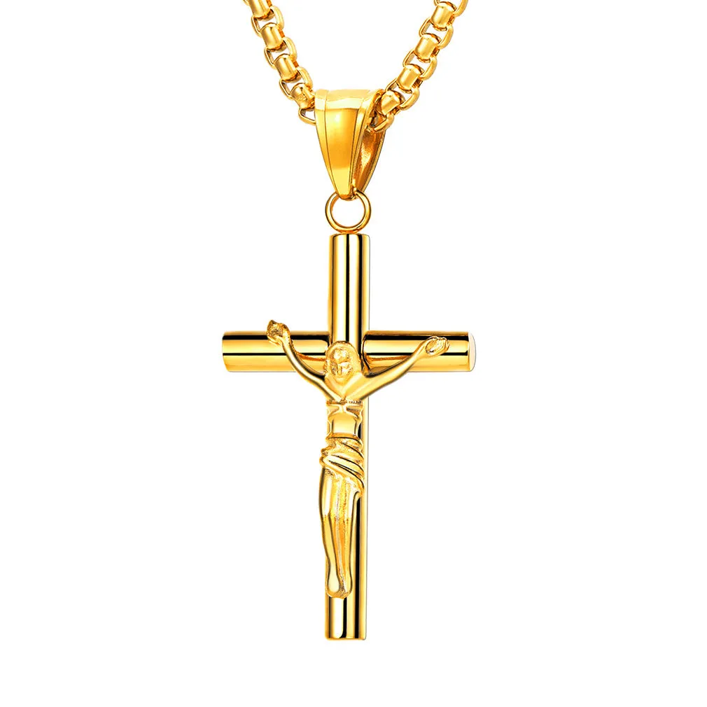 Flash Sale Christian Savior Cross Necklace for Man sold by FaithHeart product image thumbnail 5