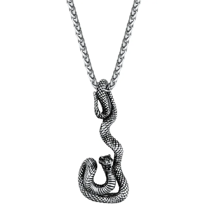 Flash Sale Gothic Snake Pendant Necklace for Men sold by FaithHeart