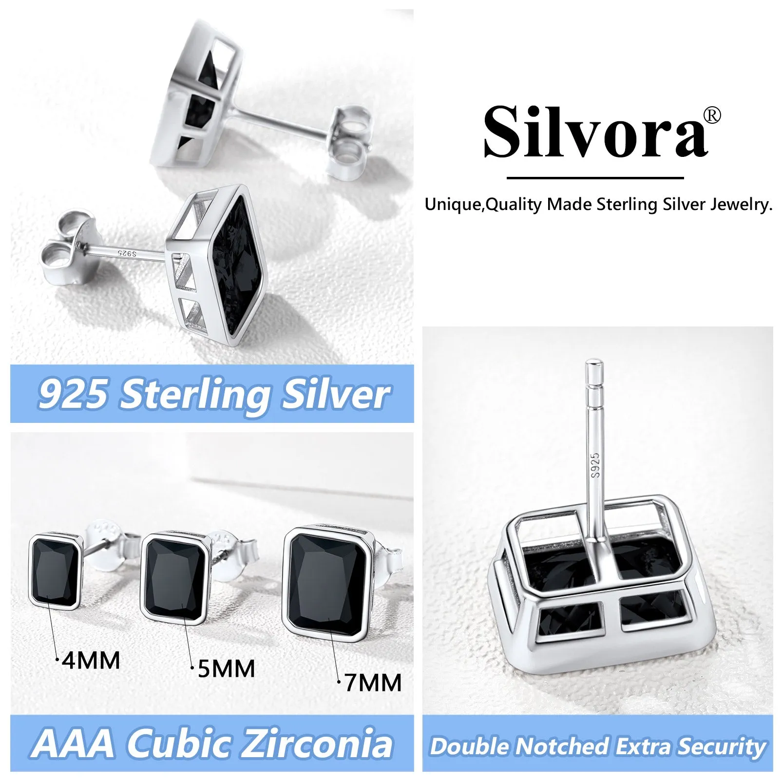 Flash Sale Sterling Silver Stud Earrings for Women Men sold by FaithHeart product image thumbnail 5